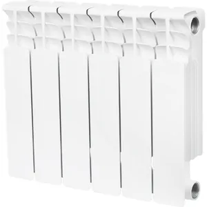 Радиатор STOUT 350 6 секций, биметаллический, боковое подключение, белый SRB-0310-035006