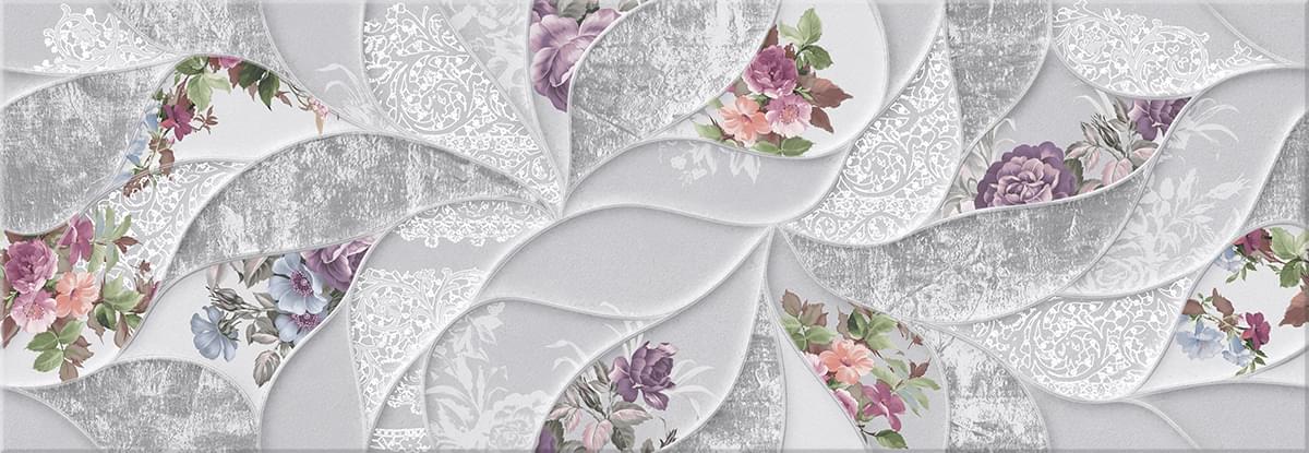 декор Malwiya Grey Floris 24.2x70