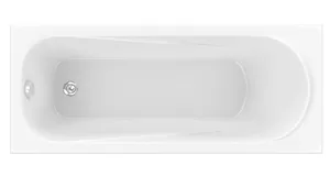 Ванна акриловая BAS 170х75 прямоугольная, каркас, без слива-перелива, цвет: белыйелый