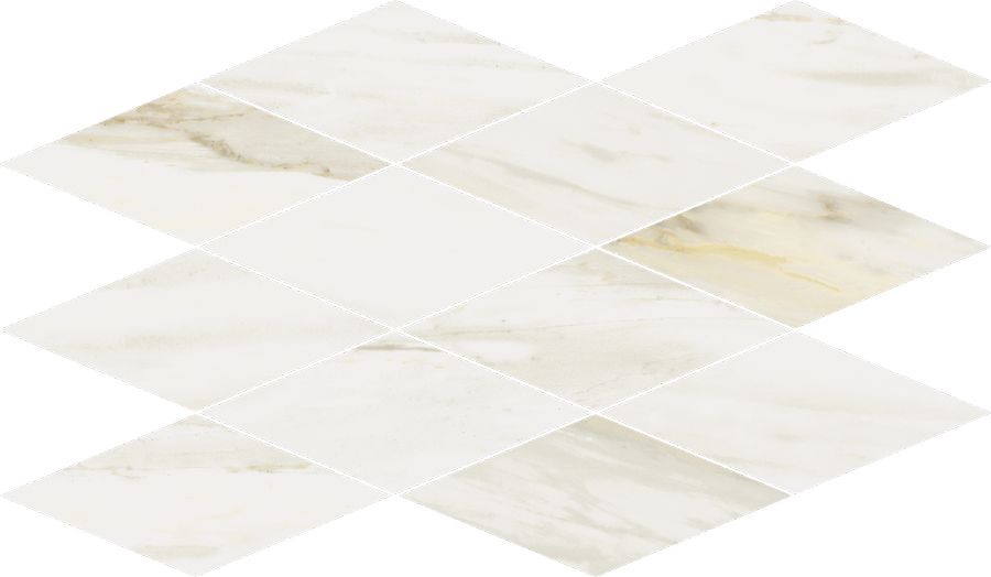 Stellaris Carrara Ivory Mosaico Diamond 28x48 полированная