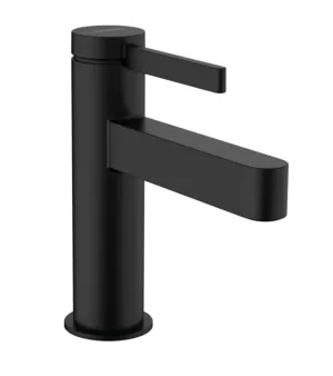 Смеситель Hansgrohe 76010670 для раковины 100, сливной клапан Push-Open, матовый черный