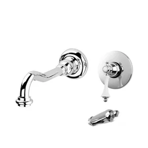 Смеситель CEZARES -BLS1-02-M для умывальника, встраиваемый, бронза/ручка бронза