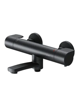 Смеситель для ванны/душа AM.PM F85A50022 настенный, с термостатом, черный матовый