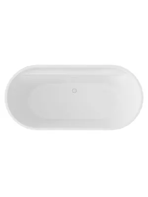 Акриловая ванна Abber (1700x800) отдельностоящая, слив-перелив, белая матовая AB9444MW