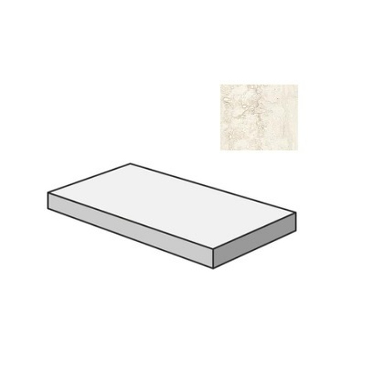 Sant Agostino Invictus CSAGSIIV12 Gradone Angolare Sx Ivory 33x120 матовая