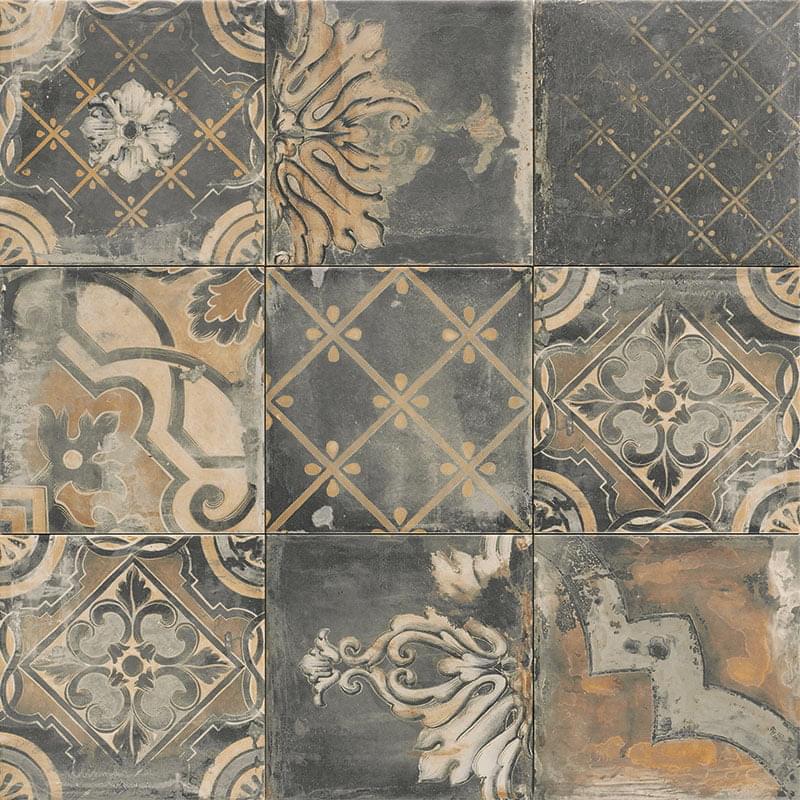 декор Scudo Canaletto Nero 20x20
