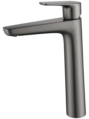 Смеситель для раковины Aquatek AQ1104BGM однозахватный, излив 229мм, б/дон. клап., сталь оруж