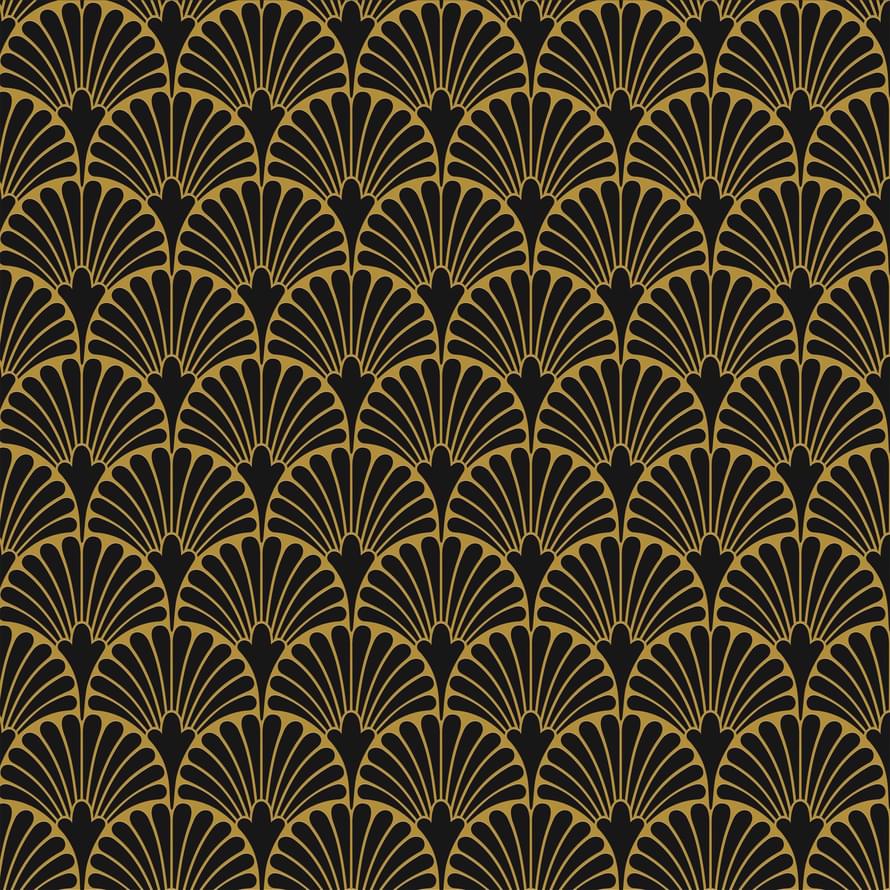 Art-Deco Black Manhattan Natural 29.75x29.75 матовая