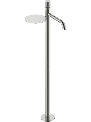 Смеситель Boheme 120-NB.2 для раковины, напольный, однозахватный, ручка touch, никель браш