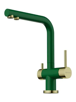 Смеситель для мойки Omoikiri -RG-LG зеленый,с краном для питьевой воды 4994432