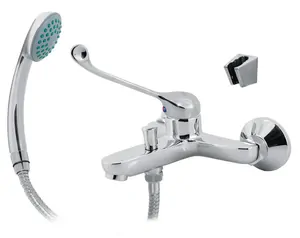Смеситель для ванны VARION Armaturen 9620 71 3 локтевой, настенный, ручной душ