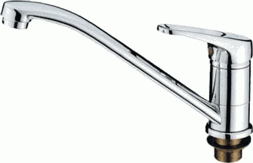 Смеситель Ledeme Н13 для кухни, однозахватный, поворотный излив, хром L4913