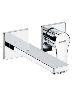 Смеситель KLUDI SL для умывальника, встраиваемый, однозахватный, излив 180 мм, хром 482440565