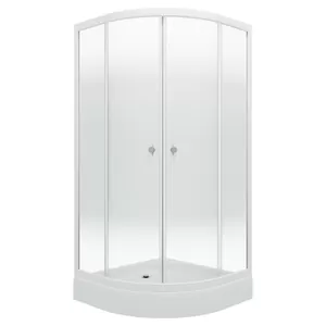 Душевой уголок Triton А (90х90) низкий поддон, стекло 4 мм градиент/профиль белый DK211_1