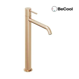 Смеситель для умывальника RAVAK Be Cool X070408 однозахватный, излив 257 мм, розовое золото