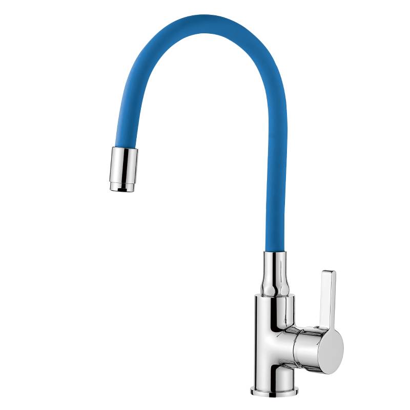 Смеситель Ledeme для кухни, с гибким изливом, однозахватный, синий L4898-6