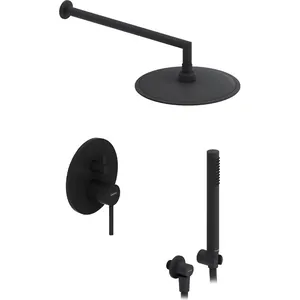 Душевая система DAMIXA (верхний/ручной душ, смеситель), черный матовый 936520300