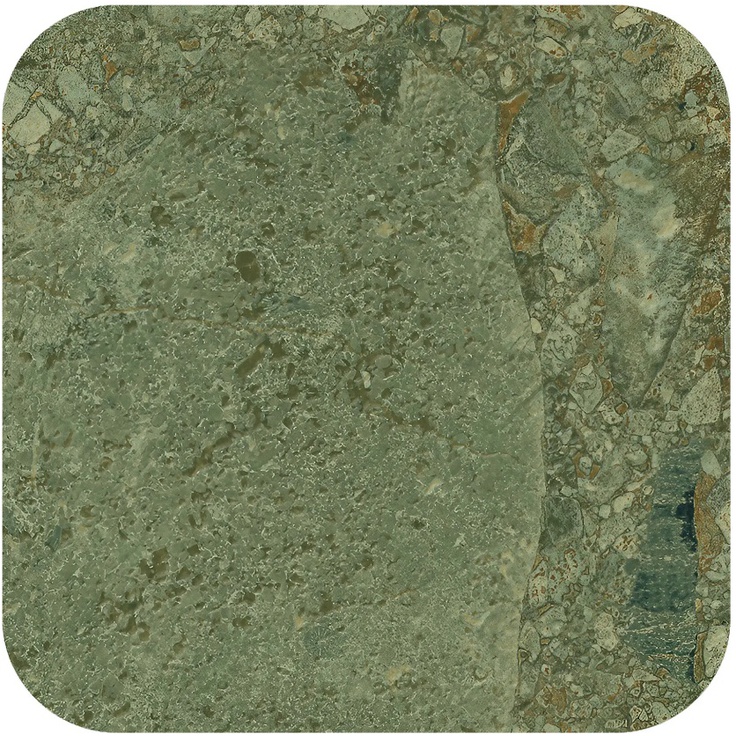 Arcana Ceramica Black&Cream ARC_8229 Checkers Rounded Green Giada 28,6x28,6 матовая