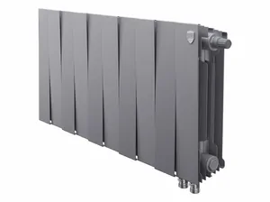 Радиатор биметаллический, 10 секций ROYAL THERMO 300 Silver Satin, VDR80 ниж.пр.подкл