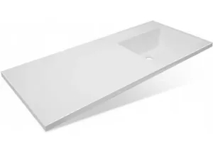 Раковина Estet Даллас 110 из литьевого мрамора (1100х480) правая, белая ФР-00001668