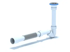 Сифон для биде АНИ Пласт 1.1/4"х32 с гибкой трубой 32х40/50 BD1016