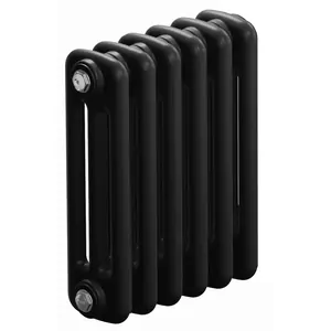 Радиатор стальной трехтрубчатый RIFAR 3037 6 секций, боковое подключение, цвет антрацит TUB 3037-06-AN