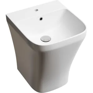 Раковина моноблок подвесная Ceramicanova 365х400х455 отв. под смеситель, белый CN6067