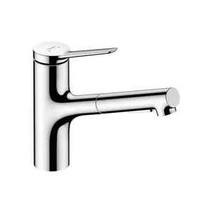 Смеситель Hansgrohe M33 2jet для кухни 150мм Eco, с вытяжным душем, хром 74810000