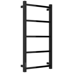 Полотенцесушитель электрический СТИЛЬЕ ФОРМАТ-26 800х400, черный, ТЭН слева, 17527-8040