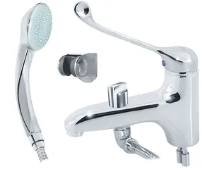 Смеситель для ванны VARION Armaturen Локтевой 9770 71 3 однозахватный, удлиненный излив