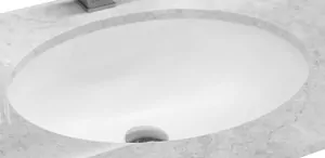 Раковина Diamante 001 500х360 встраиваемая снизу, без перелива, без отв. под смеситель, белый