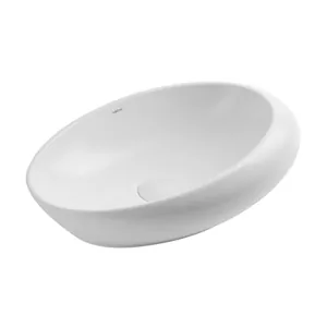 Раковина накладная ABBER 490х310х140 без отв. под смеситель и перелив, белый мат. AC2107MW