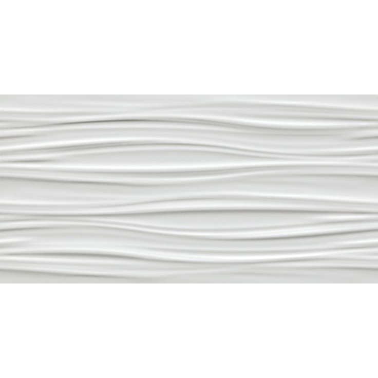 Atlas Concorde 3D Wall Design 8SBW 3D Ribbon White Matt 40x80