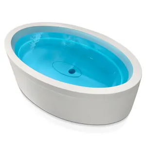 Ванна Gruppo Treesse 190 V8391 1900х1100х660 CrystalTech, отдельностоящая, каркас, слив