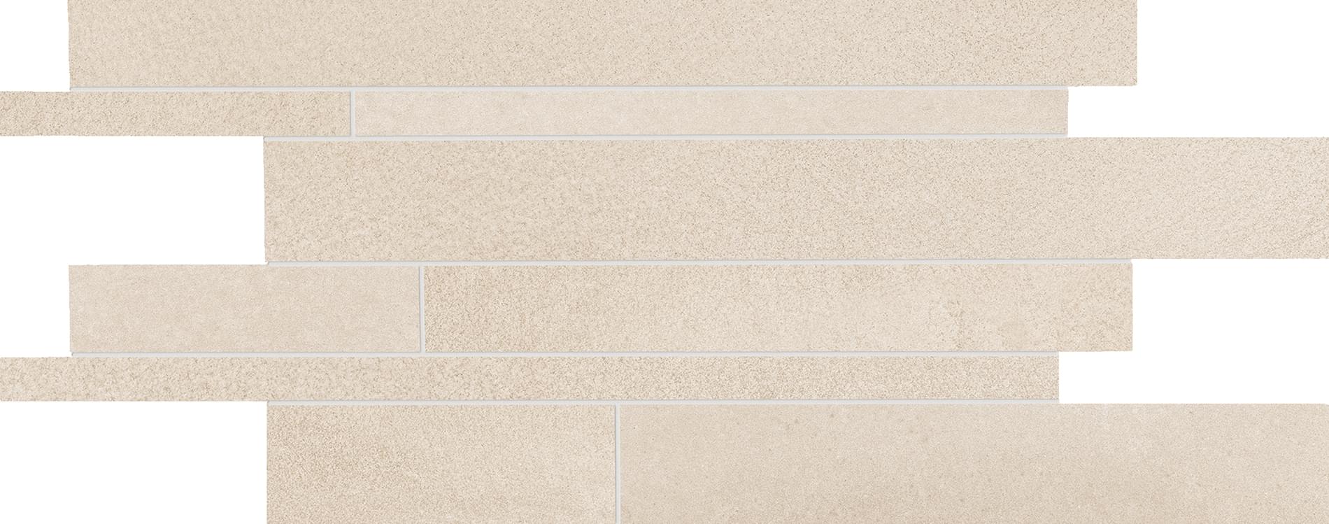 мозаика Tr3nd Listelli Sfalsati Concrete Ivory 30x60
