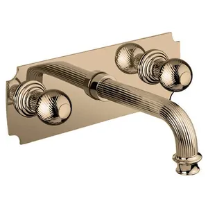 Смеситель CEZARES -BLS2-02-M для умывальника, встраиваемый, дон. клапан, бронза/ручки металл