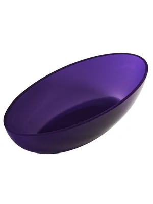 Прозрачная ванна Abber (1800х850) отдельностоящая, донный клапан, фиолетовая AT9702Amethyst