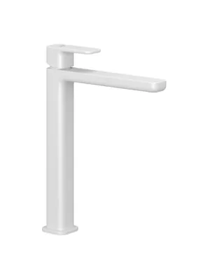 Смеситель для раковины KLUDI однозахватный 48х290х195, без донного клап., бел. мат. 422985375