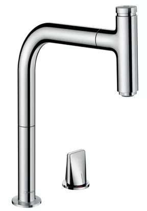 Смеситель Hansgrohe Metris Select M71 для кухни 200 мм, вытяжной душ, 1 тип струи 73804000