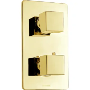 Смеситель для ванны/душа Bossini встраиваемый, термостат, внешняя часть, золото Z00061.021