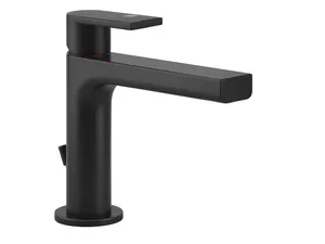 Смеситель для раковины Gessi Via Manzoni 38601.299 однорычажный, с донным клапаном, черный