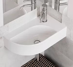 Раковина Cersanit 45 (455х250х145) с одним отверстием справа, белая S-UM-CAM45/1-w