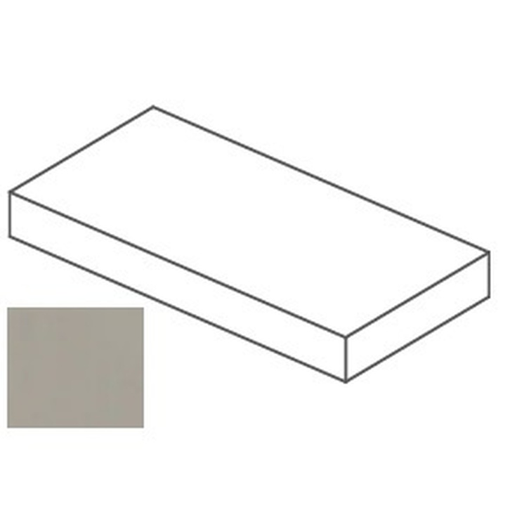 Impronta italgraniti Nuances NU06LBA2AS Tortora Elemento L Angolare Sx 20mm 60x120x6,5 матовая