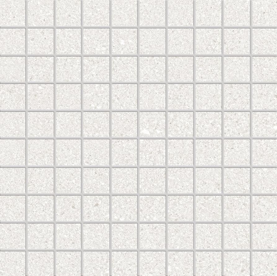 мозаика Grain Stone Mosaico 3x3 Fine Grain White Lappato 30x30