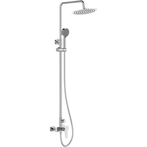 Душевая система BelBagno -DOCM-CRM однозахватный смеситель, верхний и ручной душ, хром