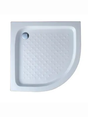 Душевой акриловый поддон CEZARES (900х900х150) полукруглый, без сифона TRAY-A-R-90-550-15-W-W0