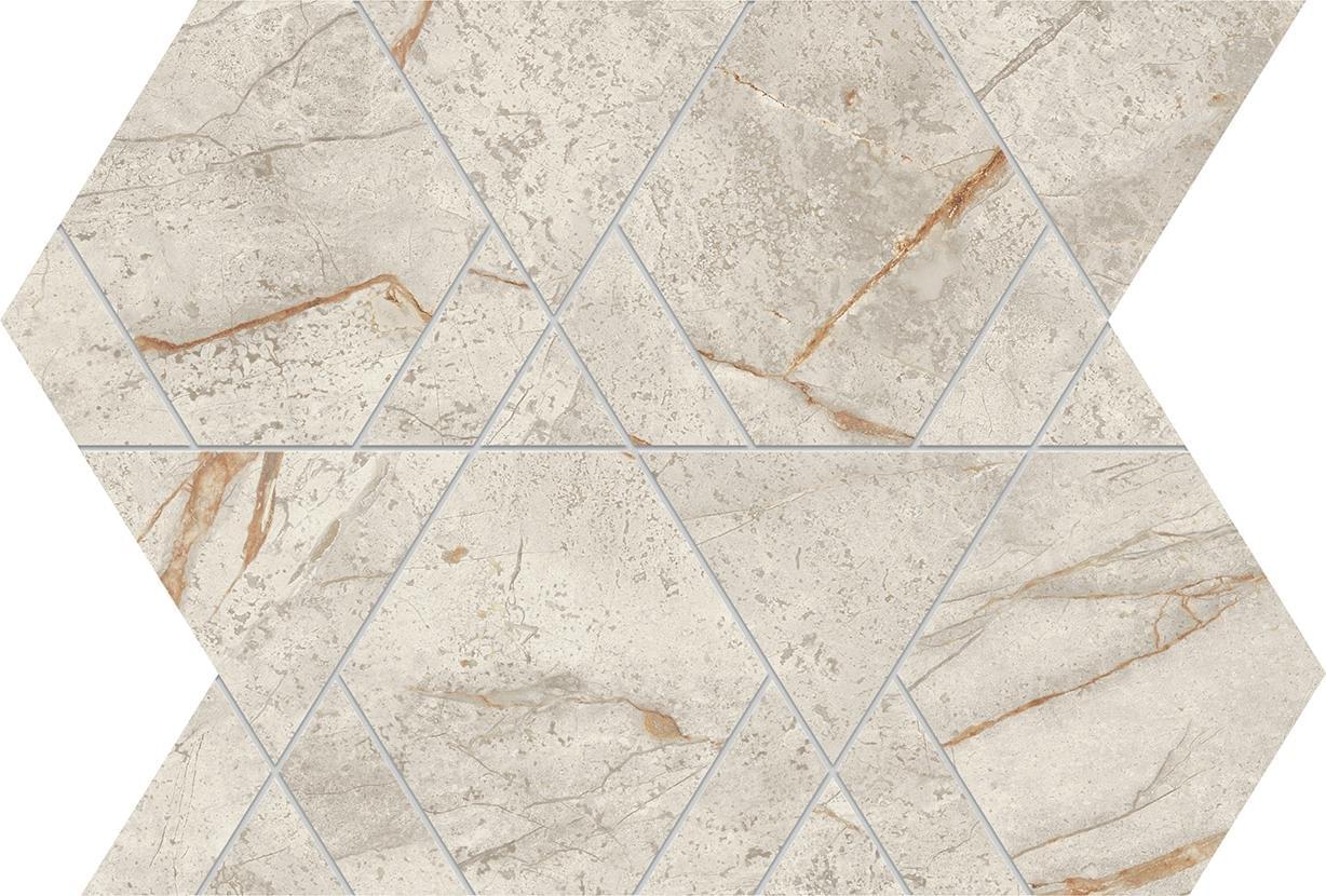 мозаика Marvel Diva White Everest Mosaico Triangle Lapp 28.9x33.4