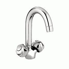 Смеситель Ledeme Н60 для раковины, двухзахватный, поворотный излив, хром L1126