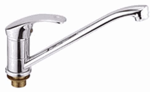 Смеситель Ledeme Н36 для кухни, поворотный излив, однозахватный, хром L4936