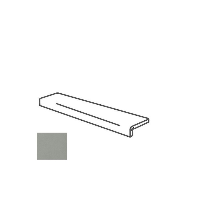 Impronta italgraniti Nuances NU0295I Elemento L Incollato Grigio 16,5x60 матовая